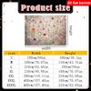 2D flat banner polyester Nordic style floral pattern party banner holiday party decoration background fabric
