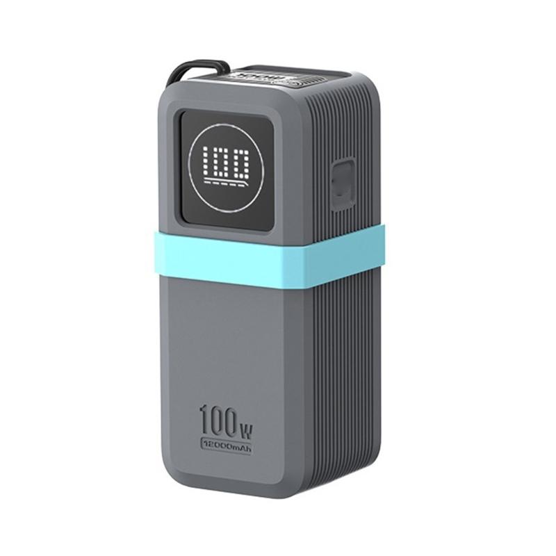 

Силіконовий чохол для 130 Вт/100 Вт 20000 мАг Power Bank, дорожній захисний чохол, ударостійкий чохол-рукав сірий колір