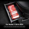 TPE Under Seat Storage Box For Tesla Model Y Car Organizer Underseat Drawer Holder Hidden Space Bins Chair Tray Car Accessories