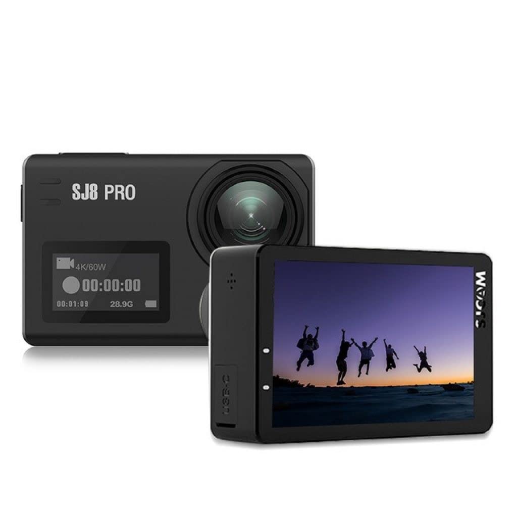 SJCAM SJ8 Pro 4K Action Camera Image 30m Wide Field of View Connectivity Touchscreen Support 6-axis Stabilization, Waterproof, Wi-Fi &
