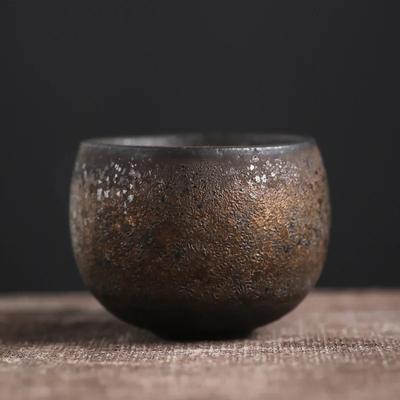 Japanese Style Cup Single Cup Tea Appreciation Cup Retro Japanese Style Stoneware Kung Fu Small Tea Cup Ceramic Teacup Mug Bowl