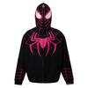 Marvel Spider-Man 3D Digital Print Gothic Dark Hoodie Men, Cool Streetwear Long Sleeve Sweatshirt, Loose Fit