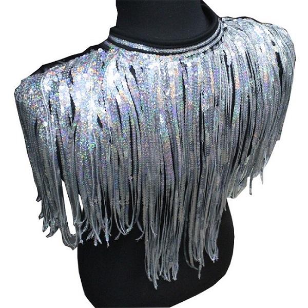 Costume da Cantante da Bar DS di Beyonce Uomo Trapano Lamé Frange Lunghissime Nappe Gilet Giacca Uomo Abbigliamento Rave Jazz Top con Paillettes DNV10064