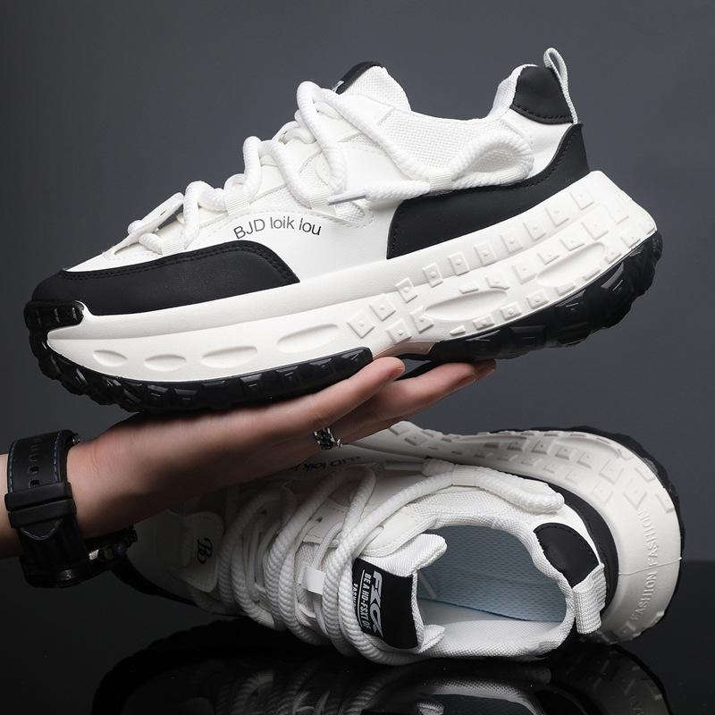 

Трендовый бренд передовая мужская обувь дышащая летняя универсальная большеголовая спортивная беговая обувь повседневная толстая подошва с внутренней высотой увеличение папины кроссовки 44