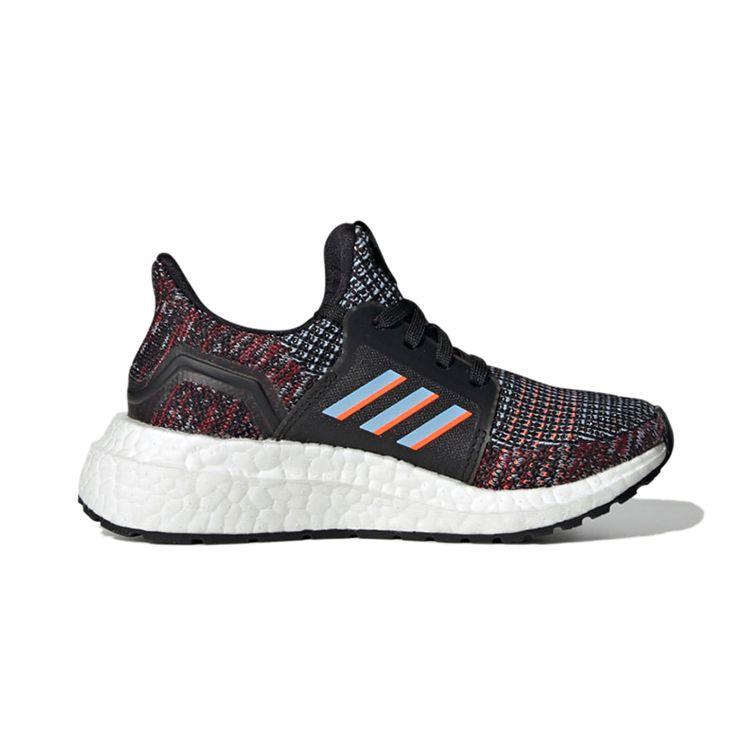 Adidas Ultraboost 19 Fabric Comfortable Trendy Breathable Low-Top Running Shoes Kids Running Shoes Gray Black Red EF0940