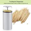 POCREATION Toothpick Dispenser,Toothpick Holder Automatic Stainless Steel Toothpick Dispenser Box Holder Container, for Home