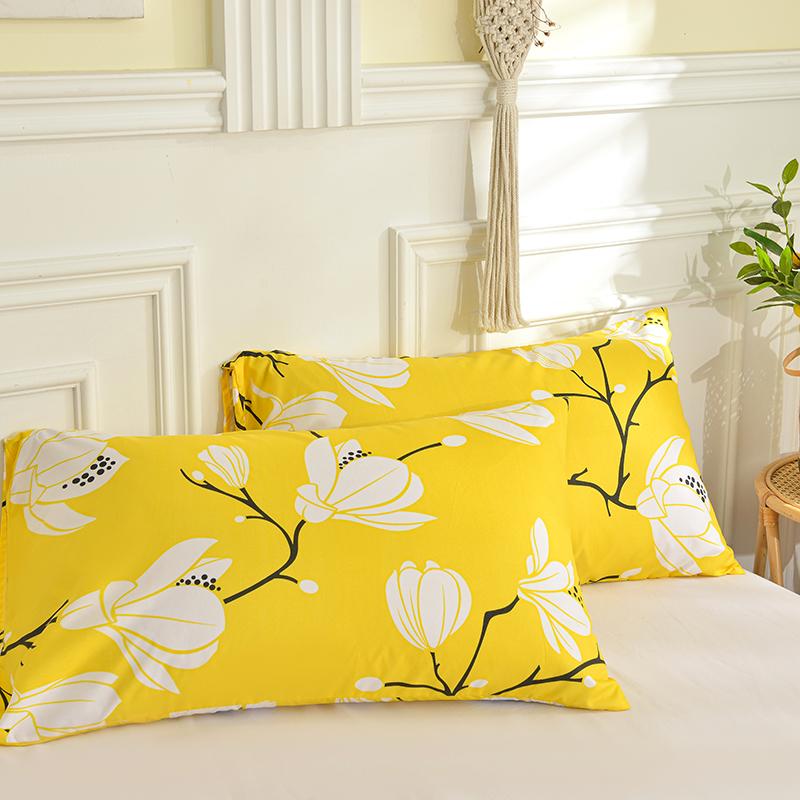 

2 Pieces Pillowcase Reactive Printed Pillow Cover Household Decorative Pillowcase Cushion Cover Practical Household Product 2 pillowcase48x74cm