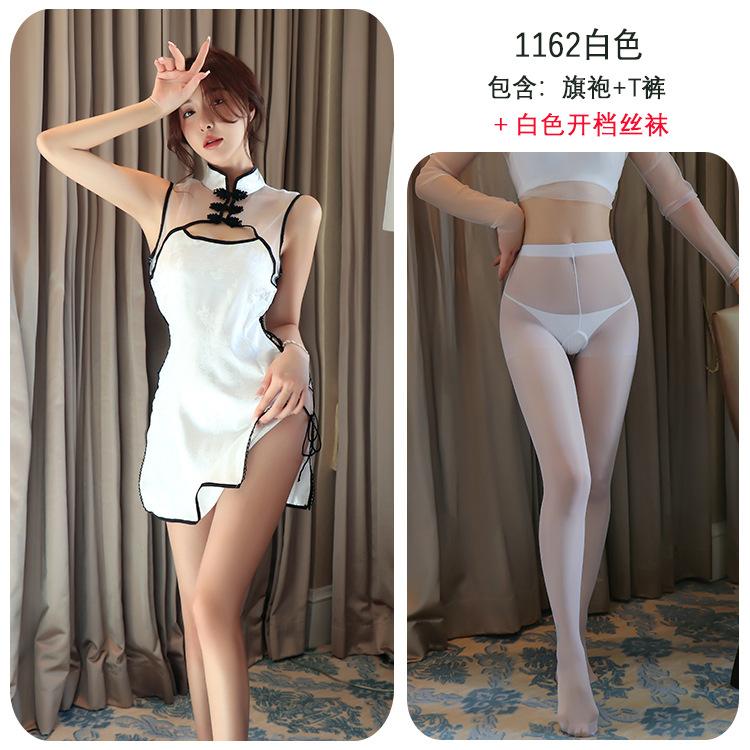 Sex Lingerie Sexy Straps Perspective Cheongsam Uniform Seduction Passion Pajamas Cosplay