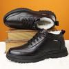 New Cotton Shoes, Velvet Warm and Comfortable Inner Leather Surface, Small High-top Dad Winter Cotton Shoes