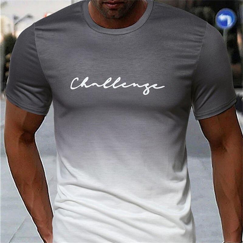 Summer Men's T-shirt Fashion O-neck Short sleeved T-shirt