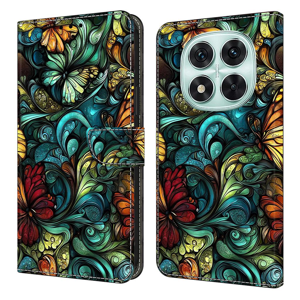For Xiaomi Redmi Note 14 Pro 5G Wallet Case Pattern Printing PU Leather Flip Stand Phone Cover