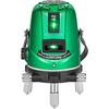 Firecore HV-5G Laser Level, 5-Line Green Laser, 4-Direction Large Square Line Projection Model, High-Precision Laser Level with Automatic Correction,