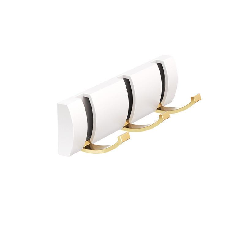 Mounted Hook Wall Floating Coat Rack Space Saving High Load Bearing Solid Color
