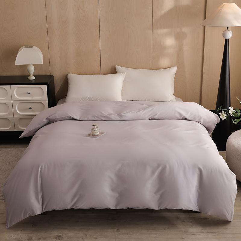 2025 new twill pure cotton quilt cover cotton solid color quilt cover single student dormitory skin-friendly single quilt cover