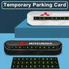 New Car Temporary Parking Card Plate Badge Car Styling For Mitsubishi Outlander I200 Pajero Eclipse ASX Lancer Space Delica Ex