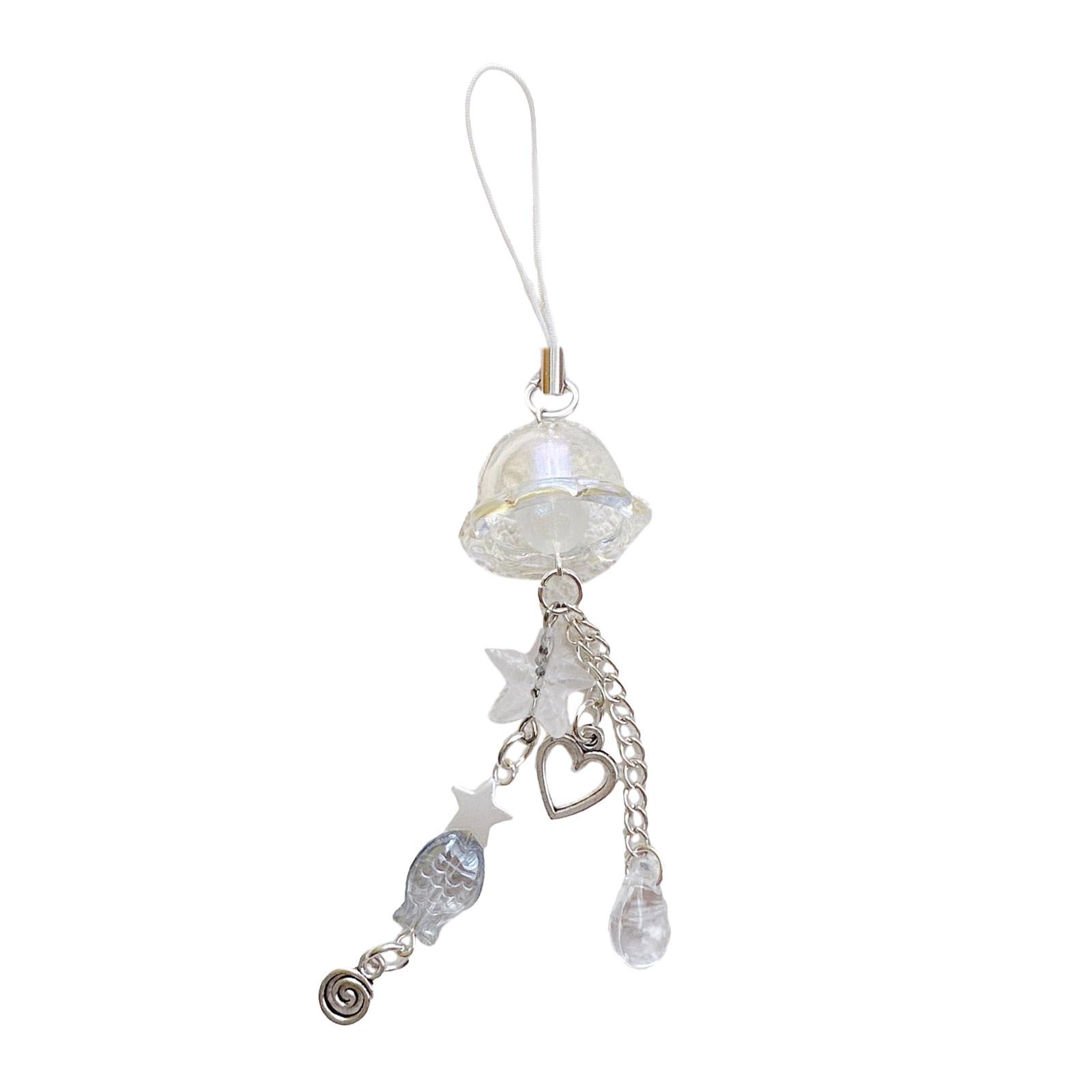 

Stylish Bag and Key Decoration Decorative Starfish Keychain In Ocean Theme Elegant Phone Lanyard Key Accessory белый