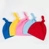 1Pc Baby Girls Soft Kids Gifts Fashion Newborn Headwear Handmade Cotton Clothing Decoration Caps Skin-friendly Knot Infant Hats
