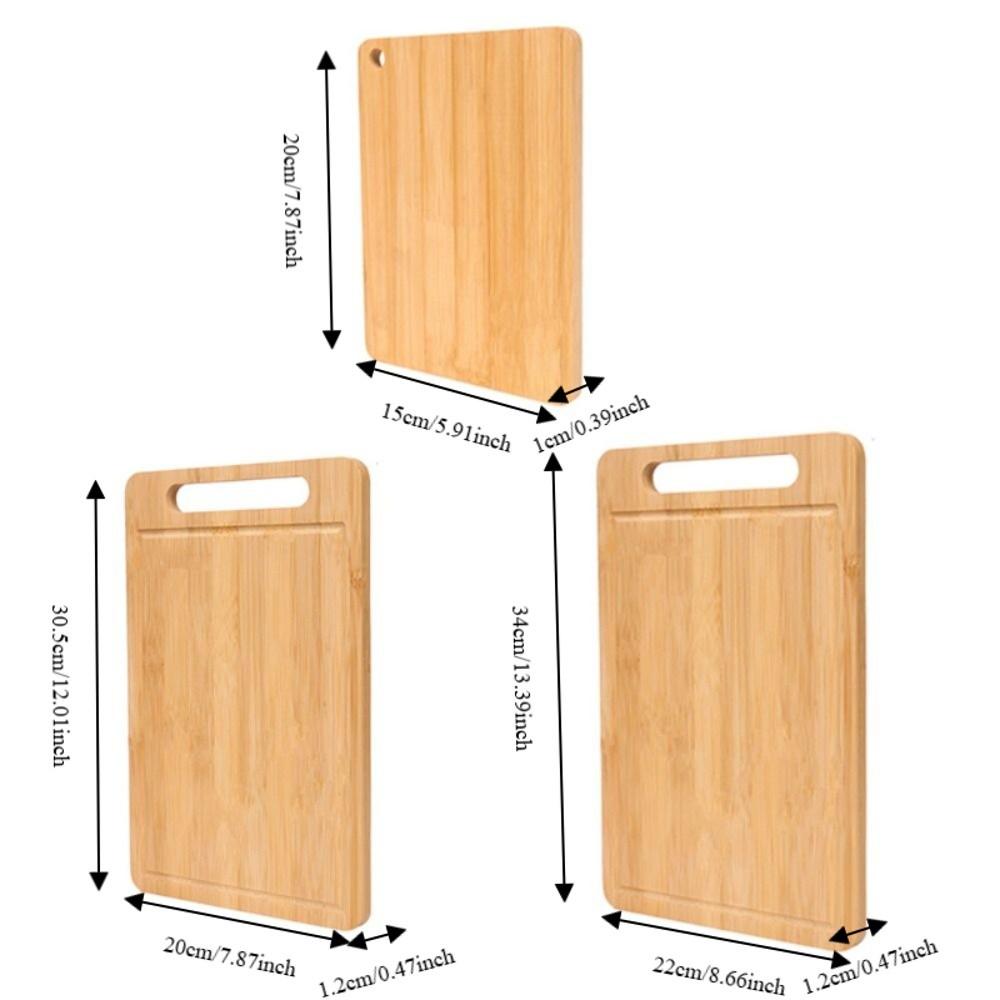 3PCS/SET Rectangular Cutting Board Hanging Cutting Block Household Cheese Serving Board  Fruit