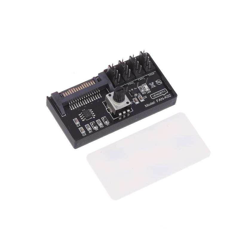 

Pwm Fan Speed Controller Sata Dc Power On 4Pin Fan Governor Nas Server Fan Speed Regulator 4-Way 6-Way Pwm Fan Hub Control 4-Way