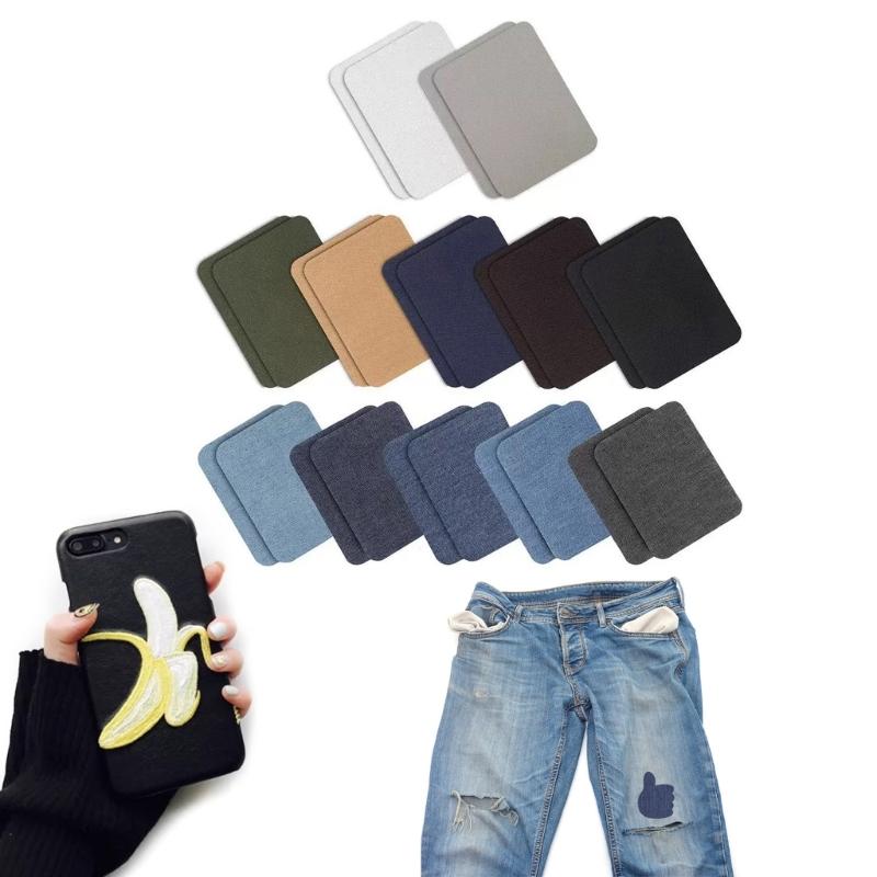20/24 pezzi di toppe termoadesive per jeans, giacche e borse, toppe autoadesive per riparazioni, toppe in denim, toppe per jeans