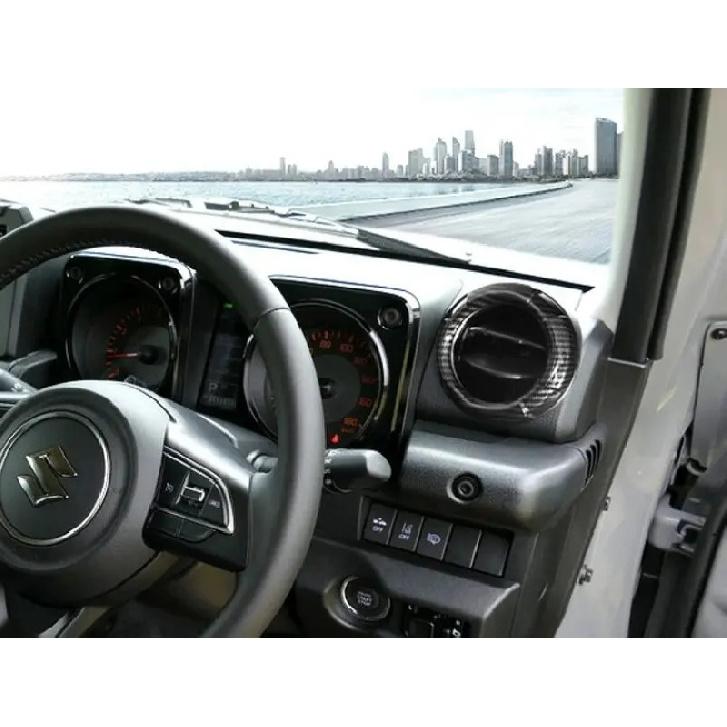 For Suzuki Jimny JB64W/JB74/JC74W 2018-2025 ABS Chrome Air Vent Outlet Cover Dashboard Trim Bezel Frame Molding Garnish