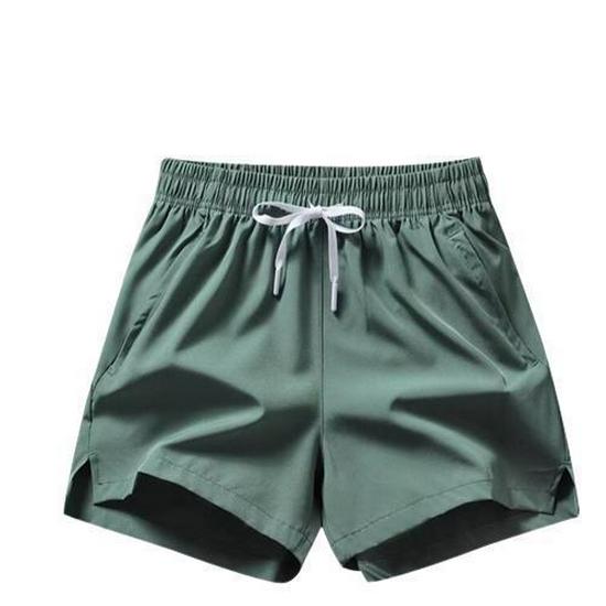 Men's Quick-Dry American Style Silk Athletic Shorts for Summer