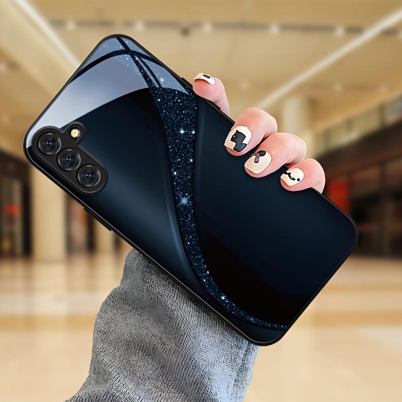 Fashion tempered glass phone case suitable for Samsung Galaxy S26 S25 S24 S23 S22 S20 FE Ultra Plus anti drop back cover