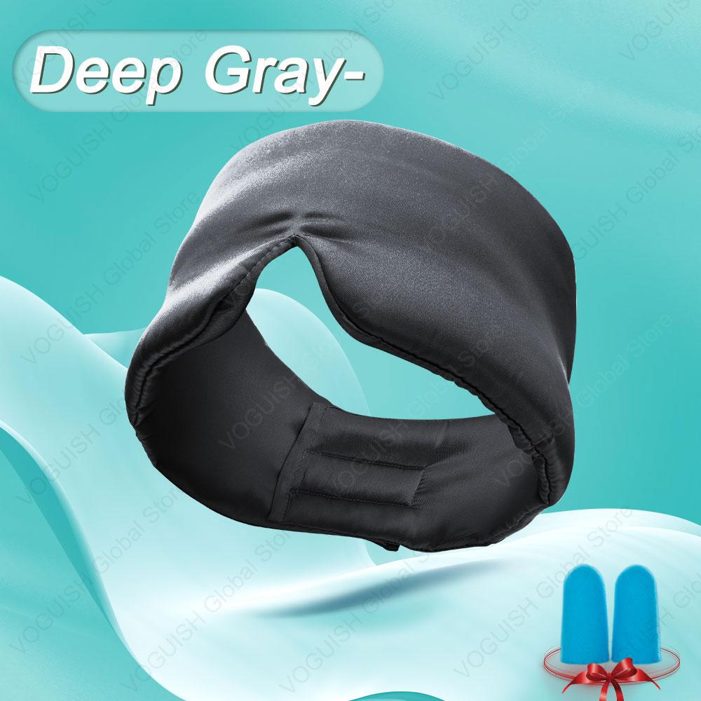 100% Natural Mulberry Silk Sleeping Eye Mask Silk Eye Patch Blackout Light Eyeshade Travel Nap Eyepatch Soft Smooth Blindfold