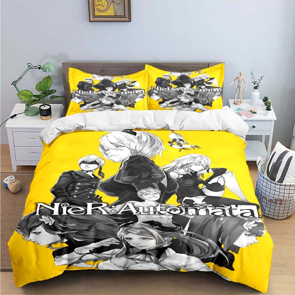 Comforter Famous Film Role A-Automata Nier Print Bedding Sets Bed Supplies Set Bed Comforter Set Bedding Set Luxury Gift