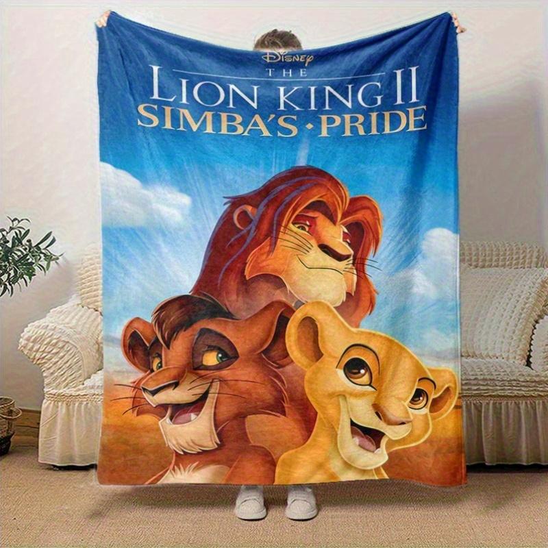1pc, Lion King II Simba's Pride Home Decor Blanket, Living Room, or Travel, Soft Flannel Throw Blanket, Ideal for Couches