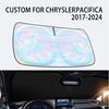 for Chrysler Pacifica 2017-2026 Windshield Sun Shade Cover - Custom Fit Chrysler Pacifica SunShade Foldable Front Window Sunshade Sun Visor Protector