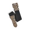 Retro Wide Waistband for Women Elegant Wild Style Belt with Leopard Print Retro Wide Girdle Belt Stylish Accessory