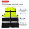 High-End Multi-Pocket Reflective Safety Vest with Custom Logo for Traffic and Cycling