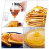 ABWR-Juice Syrup Cup Squeeze Bottle, Storage Pot Holder Bee Dripper,Kettle Honey Jar Container, Kitchen Accessories
