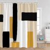 Abstract Geometrics Shower Curtains Mid-Century Nordic Minimalist Bathroom Decortaions Modern Polyester Bath Curtain With Hooks