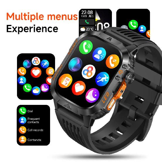 2026 New T-Rex3 Ultra 1200mAh Super Capacity Battery Adult Men Smart Watch 1.7" Large Screen Call 5ATM Waterproof Sports Watches