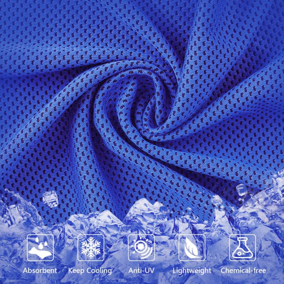Instant Cooling Sports Towel, Microfiber Quick Dry Fabric Neck Wrap for Gym Yoga Outdoor Adventures, Breathable and Multipurpose