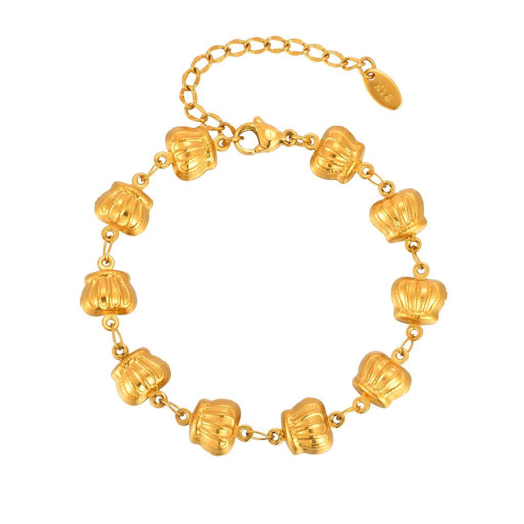 Chunky Stainless Steel Chain Bracelet for Women, Waterproof Lightweight Flower Butterfly Link , Statement Jewelry 2025