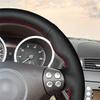 Black PU Faux Leather Car Steering Wheel Cover for Mercedes Benz SLK-Class W170 W171 SLK 200 280 350 2004-2008 C230 Kompressor