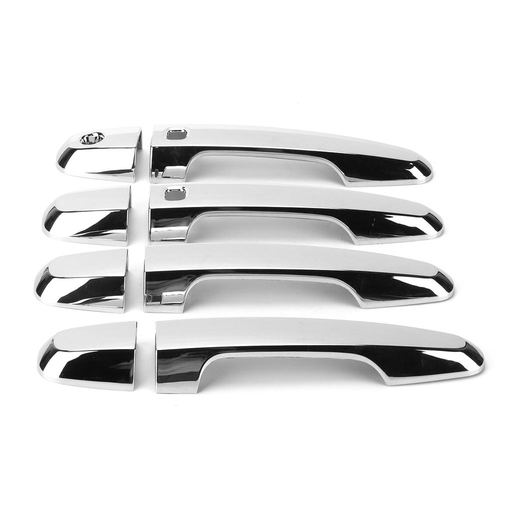 8PCS Set Car Exterior Door Handle Trim Replacement for Mitsubishi Pajero Montero Shogun Sport 2019‑2021Chrome