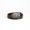 Letter Buckle Belt Men's Whole Cowhide Casual Retro T Buckle Belt Cowhide Black Decorative Fashion Wide Pants Belt Men