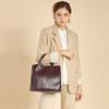 Retro First-layer Cowhide Tote Bag, New Spring and Summer Messenger Bag, Large-capacity Bucket, One-shoulder Leather Handbag.