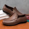 Italian Genuine Leather Men Casual Shoes Luxury Brand Formal Loafers Moccasins Breathable Slip on Male Boat Shoes Plus Size