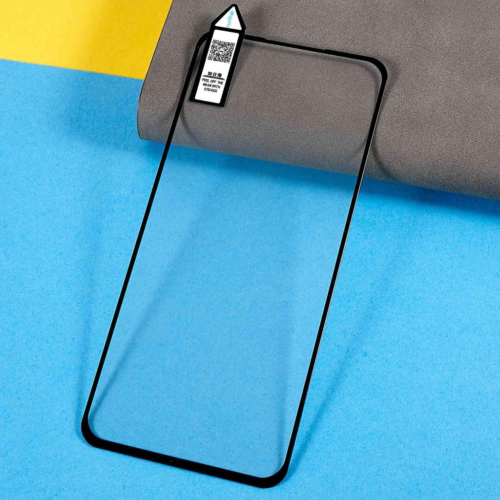 RURIHAI for Asus Zenfone 9 5G Full Covering Anti-dust Secondary Hardening Aluminum-silicon Glass Film,Anti-abrasion 2.5D Full Glue HD Screen Protector