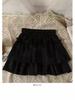 Girls' Fluffy Ruffle Skirt with Safety Shorts - Versatile for Spring, Summer, and Autumn