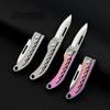 New Titanium Alloy Mini Portable Keychain with High Hardness D2 Steel Sharp Knife Portable Unpacking and Express Delivery Knife