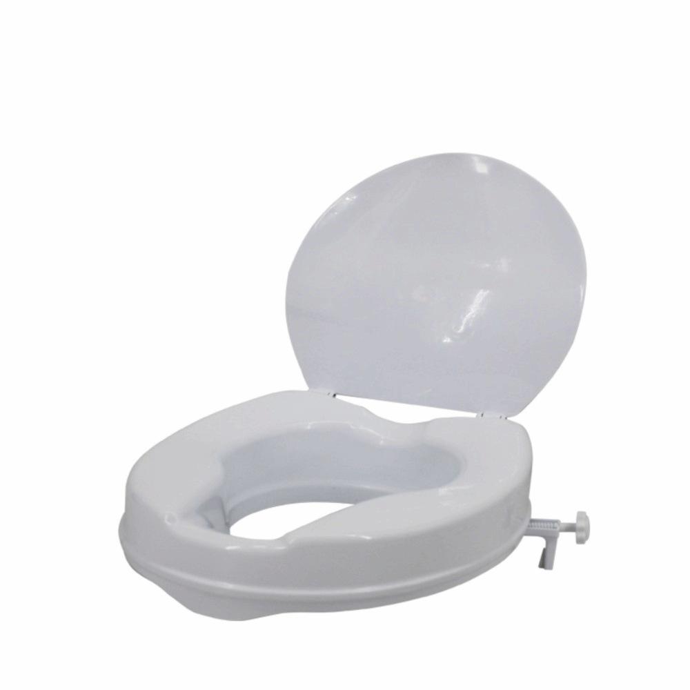 

With Cover Raised Toilet Seat Elevated Assist Toilet Lifting Seat Cushion Safety Heightener Toilet Seat