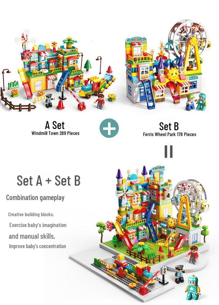 Feile Ferris Wheel Building Blocks - Educational Toy for Children Ages 3-6