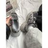 Cement gray low-top trend velvet leisure college thick-soled heightening fashion youth lace-up Hong Kong style warm dad shoes