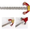 0-200mm Holzritzer mit Laserskala Metrisch/Zoll Anreißwerkzeuge Aluminiumlegierung Zeichenwerkzeug Holzbearbeitung DIY Werkzeug 3 in 1